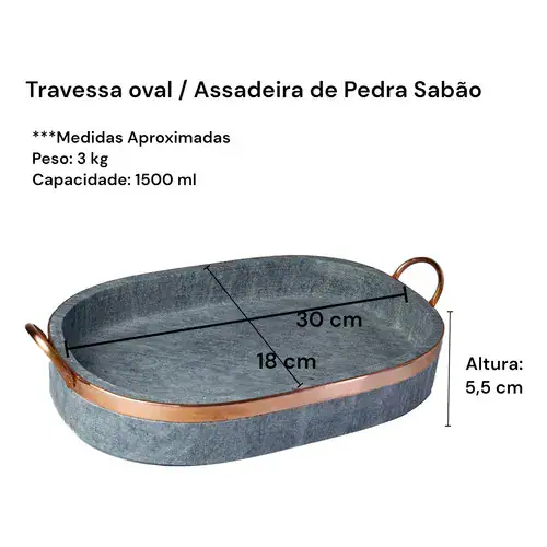 Jogo de Panelas Pedra Sabão Premium Exclusivo 11 peças - Miniatura 5