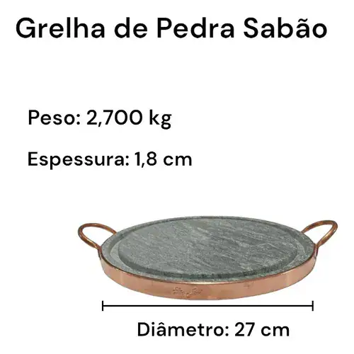 Jogo de Panelas Pedra Sabão Premium Exclusivo 11 peças - Miniatura 4