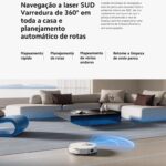 Xiaomi S20+ Plus Robô Aspirador Bivolt Branco 110V/220V - Miniatura 3