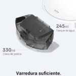Dreame E10 robô aspirador e passa pano 2 em 1, sucção 4500 Pa, caixa de pó 330 ml, água 245 ml, limpeza de carpetes, autonomia 170 min, antiqueda, app e voz Alexa/Google/Siri, bivolt - Miniatura 5