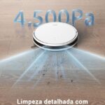Dreame E10 robô aspirador e passa pano 2 em 1, sucção 4500 Pa, caixa de pó 330 ml, água 245 ml, limpeza de carpetes, autonomia 170 min, antiqueda, app e voz Alexa/Google/Siri, bivolt - Miniatura 2