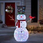 Boneco de Neve Cintilante com 100 LEDs Multicoloridos - Miniatura 5