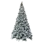 Árvore Natal New Michigan Nevada 930 Tips Com Base Metal Verde 2,1m - Miniatura 1