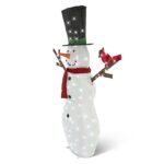 Boneco de Neve Cintilante com 100 LEDs Multicoloridos - Miniatura 2